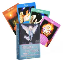 44Pcs Messages From Your Angels Tarot Cards English Divination Fate Oracle Card Family Party Entertainment Board Game Tarot Card