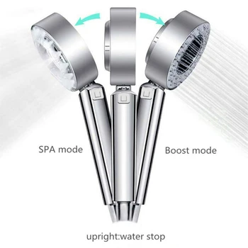 

Multi-purpose Shower Head Nozzle Double-Sided Water Saver Flexible Spa Sprayer*1