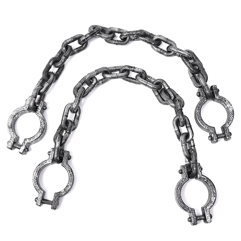 

Plastic Handcuffs Shackles Funny Halloween Cosplay Tools Halloween Decor Props Simulation Handcuffs