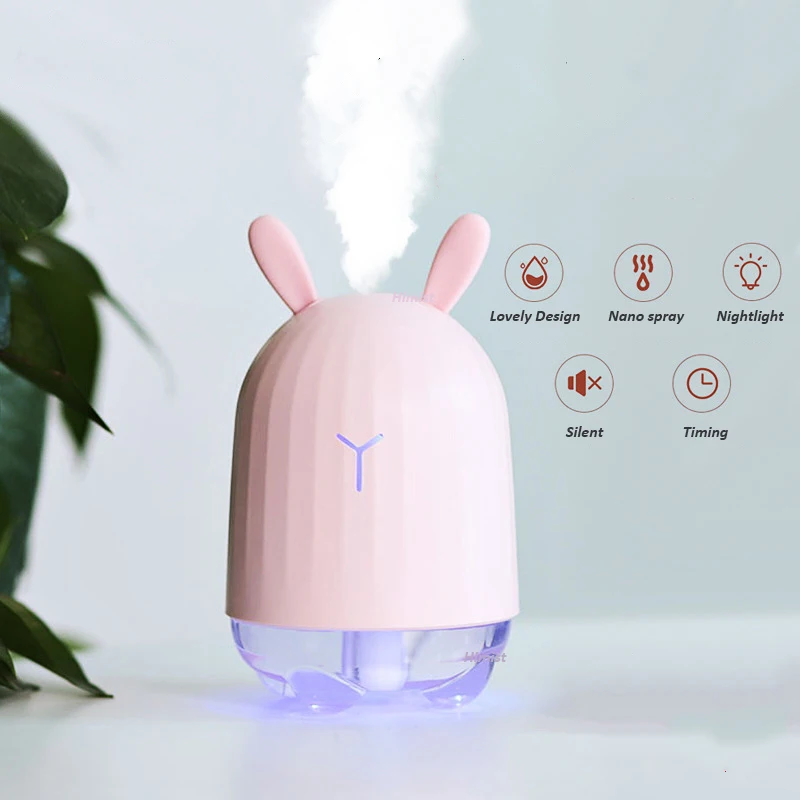 Limited Clearance sale USB air Humidifier Ultrasonic Aroma Diffuser with 7 Color Changing LED Light Mini Mist Maker Fogger photo