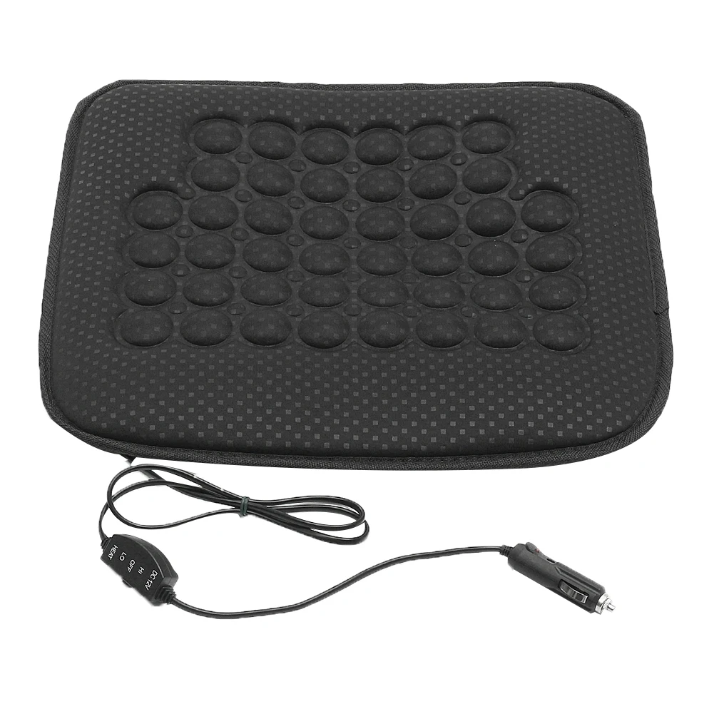 12V Car Vehicle Winter Electric Heated Single Seat Chair Cushion Warm Cover Pad