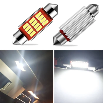 

2x C5W LED CANBUS C10W LED Bulb Festoon 36mm 39mm 41mm 4014 SMD Car Lamp Number License Plate Light For Skoda Octavia Superb