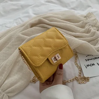 

Fairy gentle wind small bag female 2020 new Korean version of the wild messenger bag fashion rhombus chain bag