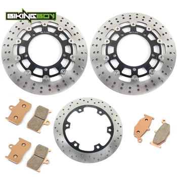 

BIKINGBOY For SUZUKI GSX 1300 B-King / ABS BK BKA 2008 2009 2010 K8 K9 L0 Round / Wavy Front Rear Brake Discs Disks Rotors Pads
