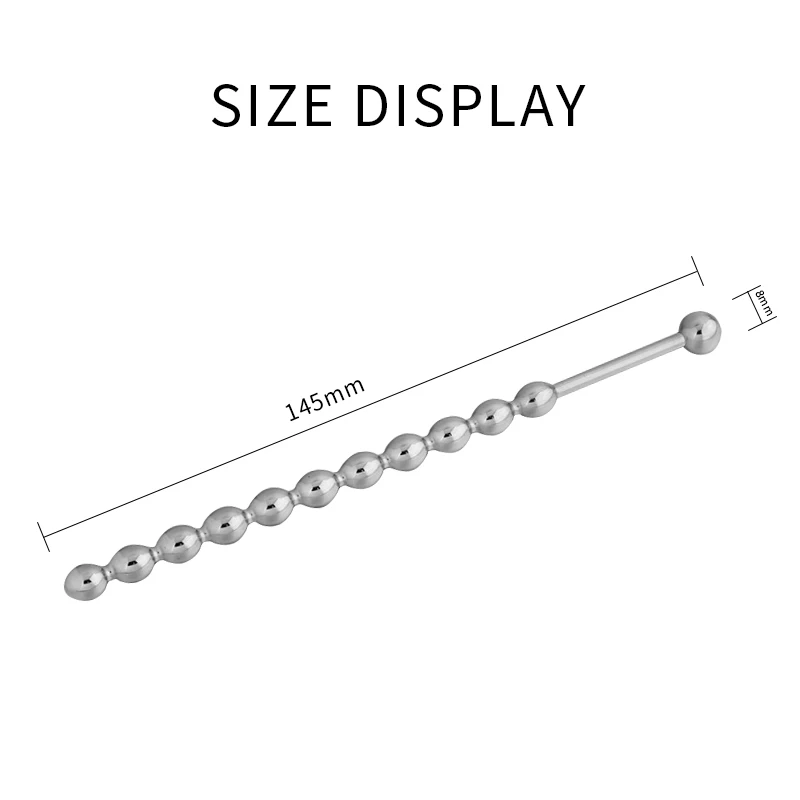 Urethral Dilatation Penis Stimulation Horse Eye Stick Urethral Dilatation Matel Catheters Anal Beads For Male Sex Toy Butt Plug