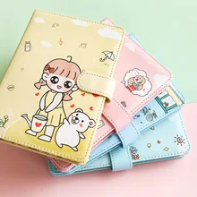 

A6 Leatherette Cartoon Lined Squared Dotted Plain Journal Diary Notebook