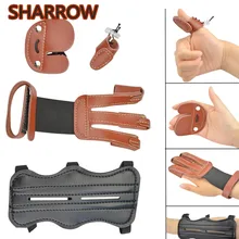 1set Archery Arm Guard Finger Tab Glove Fingerguards Protector Gear Kit Shooting Protecter For Bow Hunting Shooting Accessories mayitr black 4 adjustable straps archery arm guard shooting bow string arm protector gear for hunting training protection