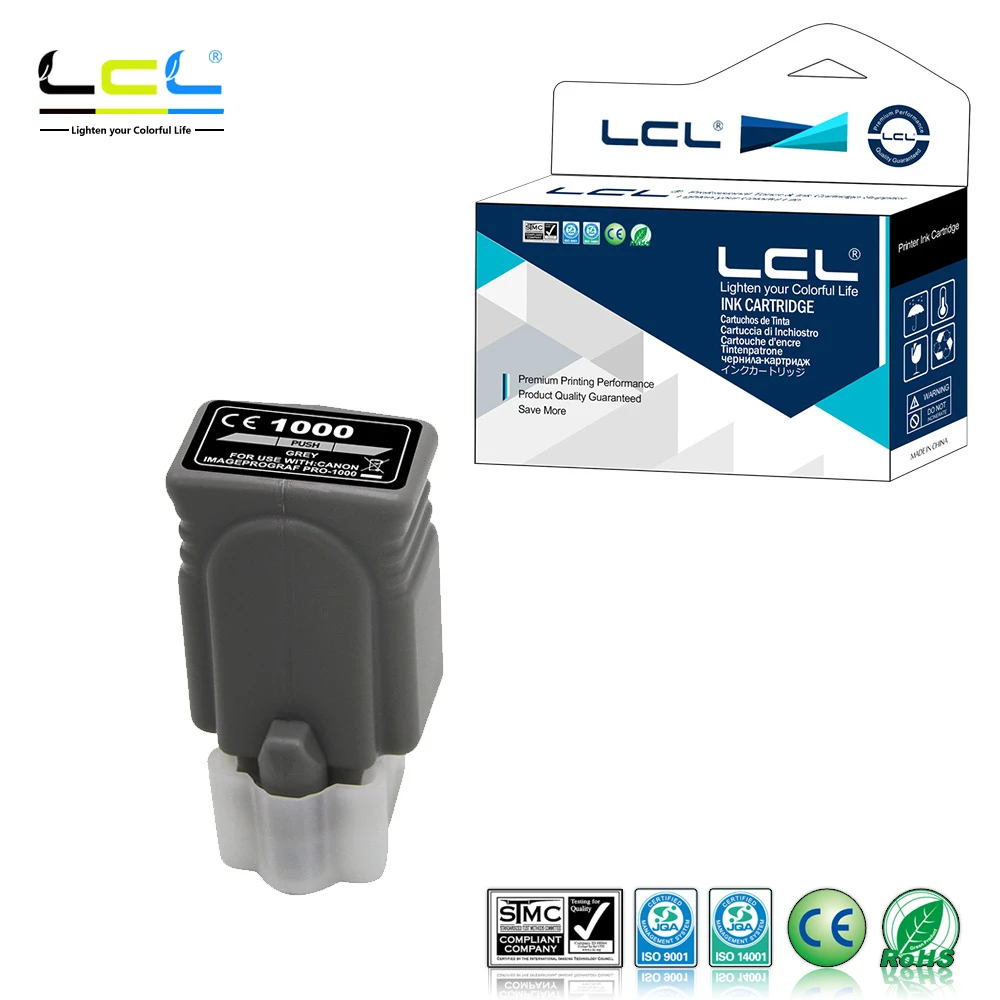 

LCL PFI-1000 GY PFI-1000GY 0552C002 (1-Pack Grey) Pigment Ink Cartridge Compatible for imagePROGRAF PRO-1000