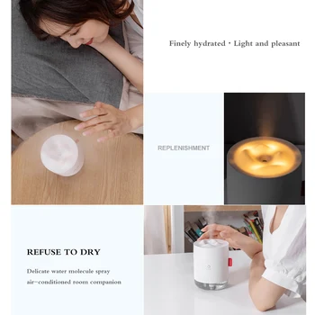 

Onever Snow Mountain Ultrasonic Humidifier USB Desktop Mini Humidifier Home Mist Diffuser Indoor Air Purifier 500ML Safe