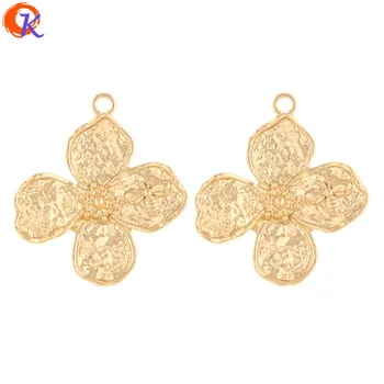 

Cordial Design 50Pcs 27*30MM Jewelry Accessories/Hand Made/Charms/Earrings Connectors/Flower Shape/Earring Findings/DIY Making