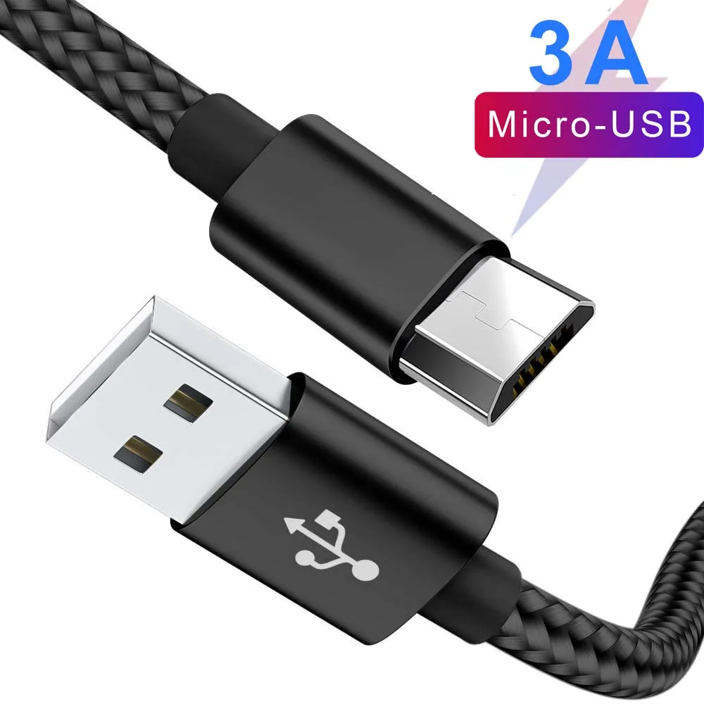 

MUSTTRUE Micro USB Cable 3A Fast Charging for Xiaomi Redmi Note 5 Pro Nylon Wire Data Cord for Samsung Huawei Sony 0.25m 1m 2m 3m Cable micro cable charging wire