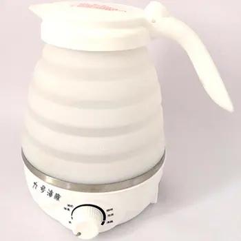 

Silicone Folding Cup Mini Kettle Portable Electric Kettle Intimate Handle Rotary Button Switch Smooth Water Heating Coil 220V CE
