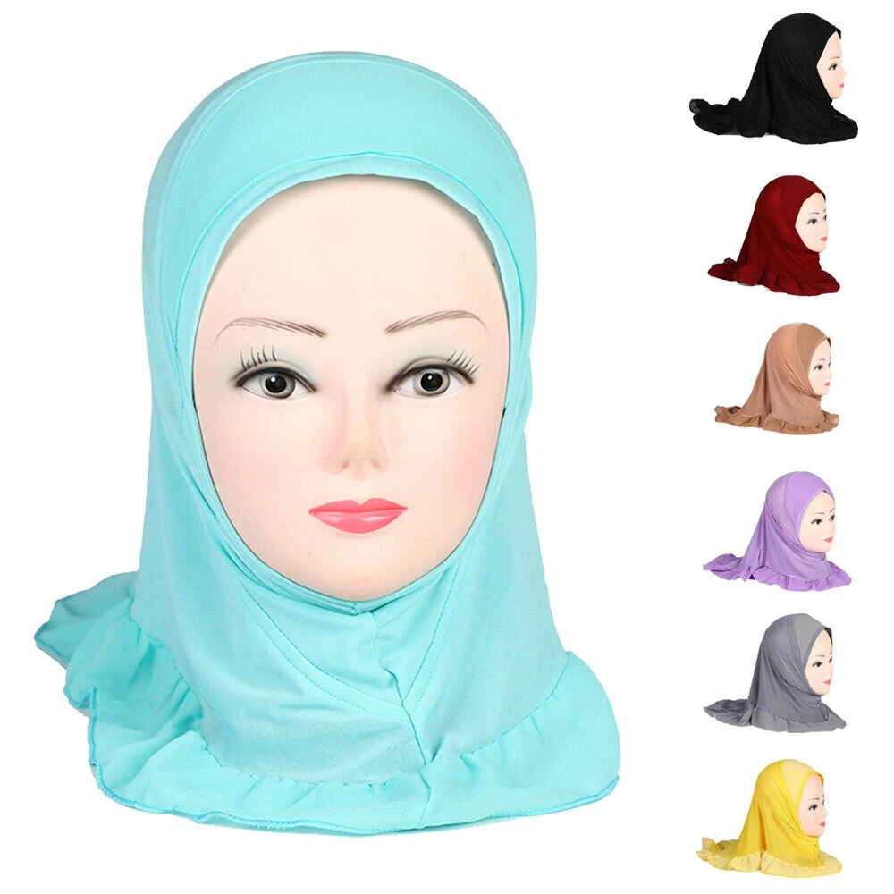 Amira Islamic Muslim Kids Girls Hijab Scarf One Piece Turban Hat Underscarf Instant Ready To Wear Head Wrap Shawl Ramadan Arab Islamic Clothing Aliexpress