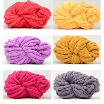 

Super Soft 250g Knitting Yarn Chunky Chenille 25 Colours Baby Wool DIY Blanket