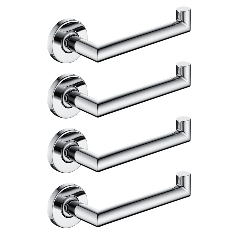 Roll Paper Tools Wall Mounted Paper Holder Polish Bathroom Toilet Durable Stainless Steel Tissue Rack - Цвет: 4 pcs