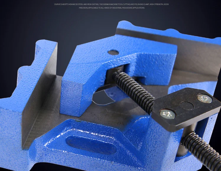 4.5inch Right Angle Clamp,Cast iron Right Angle Clip Clamp Tool Woodworking Photo Frame Vise Hold