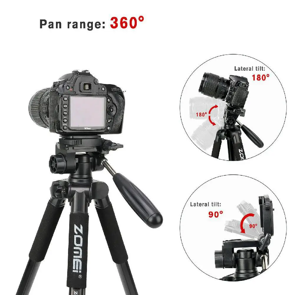 Q222 Pro профессиональный фотографический Портативный штатив из алюминиевого сплава комплект монопод стенд шаровая Головка для путешествий DSLR камеры