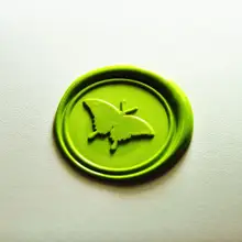 Дизайн бабочки воск печать индивидуальная восковая печать напечатанное Свадебное приглашение уплотнения комплект упаковка воск печать DIY штамп