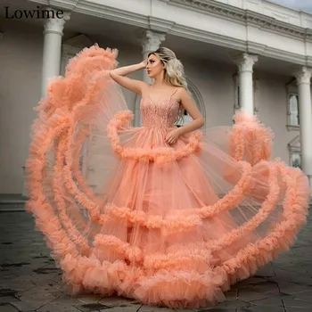 

2020 Plus Size Fairy Prom Dress Beading Kaftan Vestidos De Fiesta De Noche Women Dance Party Gowns Dubai Evening Dress Custom