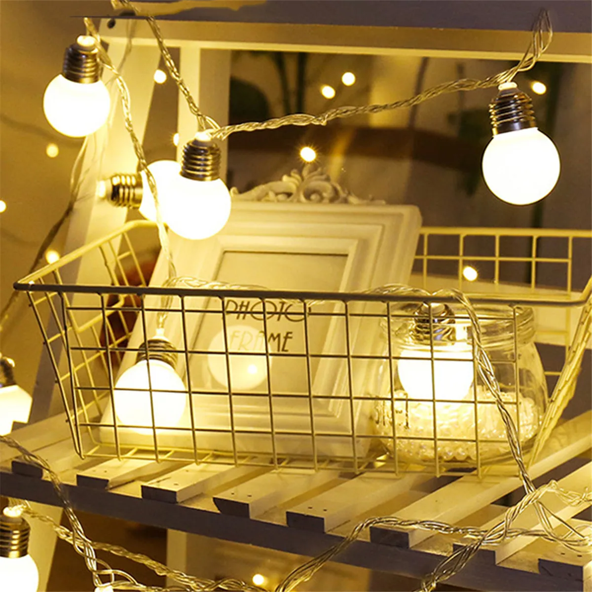 

Holiday Light Chain Ball LED String Lighting USB Lamp Bulb Light String Waterproof Outdoor Wedding Christmas Led String