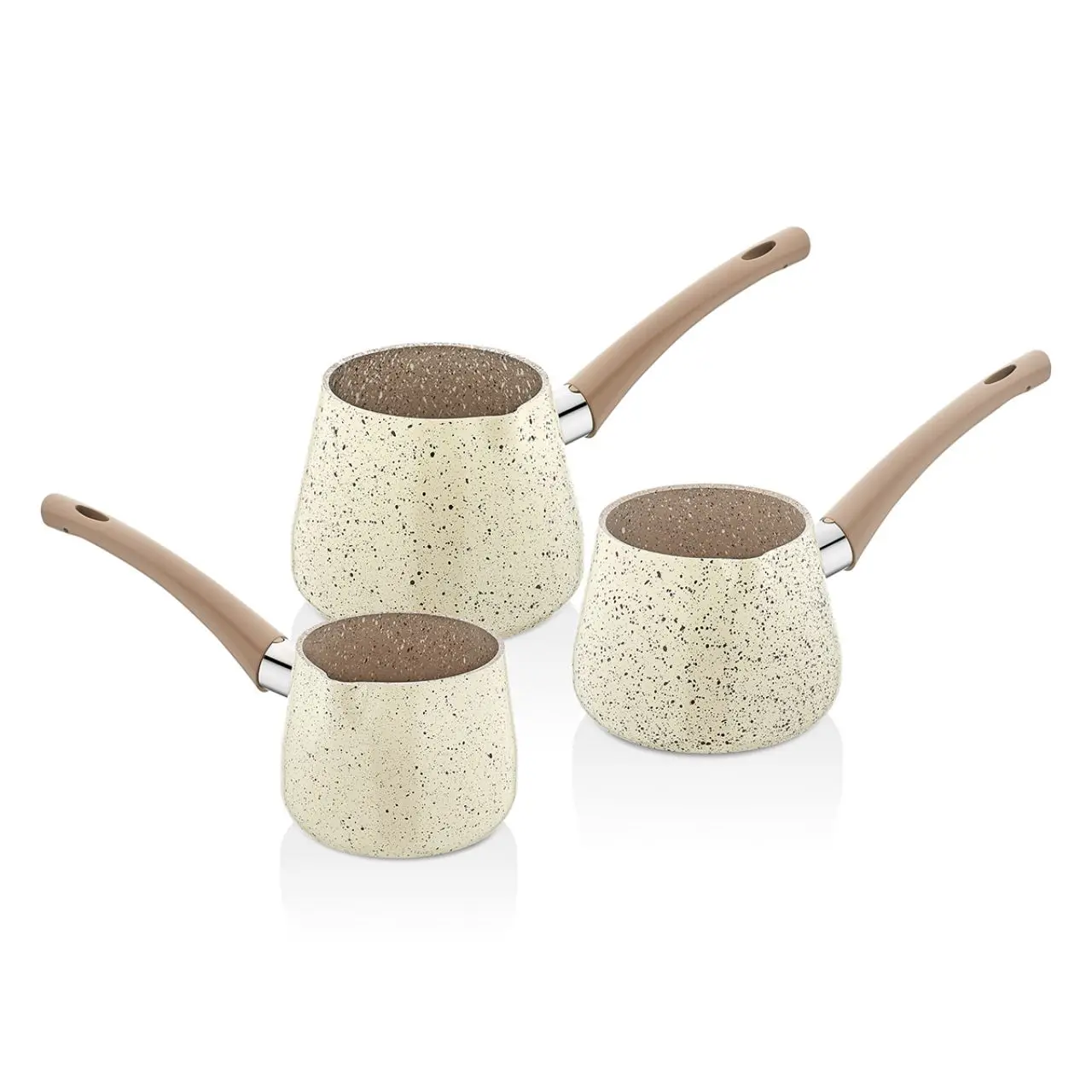 

3 PCs Granite Coffee Pot Set