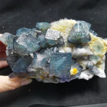 1243gNatural green blue fluorite, crystal mineral crystal specimen 1243gNatural green blue fluorite, crystal mineral crystal specimen