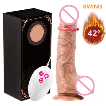 Wireless Remote Dick For Women Telescopic Vibrating Thrusting Realistic Dildo Female Masturbation With Suction Cup Heating Penis 6