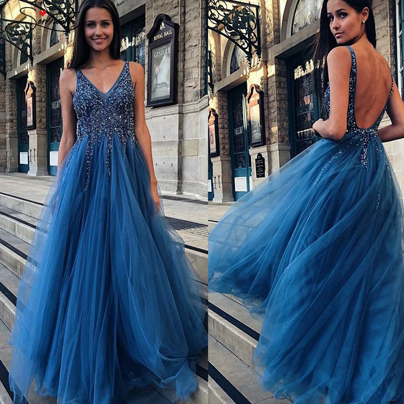 

SERMENT Elegant Formal Lace Bronzing Mesh V-neck Beading Dress Wedding Evening Dress Suitable for Lover Dating Ball Work Clothes