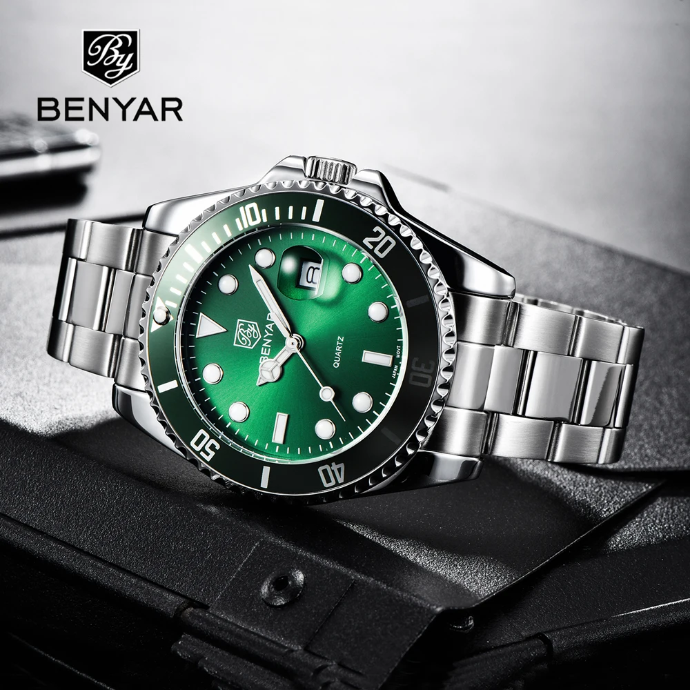 BENYAR Men Watch Quartz Watch For Men 