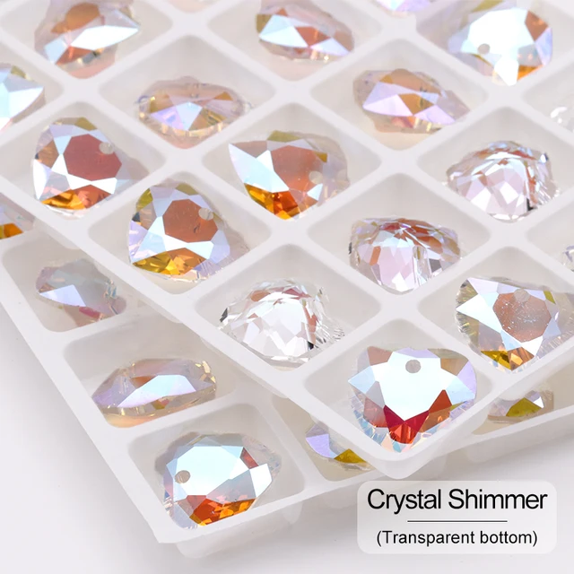 8/14.5MM Earring Making Gemstone High Quality Rhinestone For Pendant Women Jewelry Diamond Strass Charms For Neck Diy Crafts Crystal shimmer