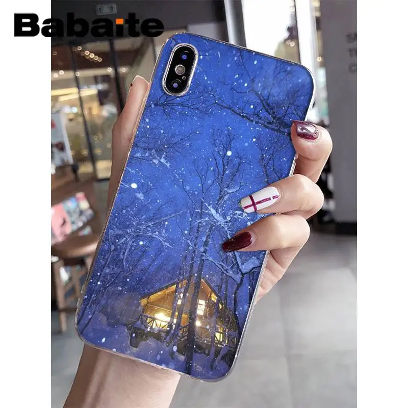 Babaite красивый travek зимний восходящий узор чехол для телефона для iPhone 8 7 6 6S Plus X XS MAX 5 5S SE XR 11 11pro 11promax