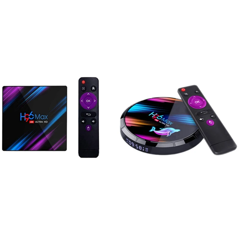 2 предмета H96 Android 9 0 4 г/5G WI FI BT4.0 Смарт ТВ коробка Гб оперативной памяти 32