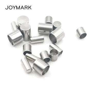 

1.0mm-10mm 17 Sizes Stainless Steel End Caps Leather Rope Round Tail Buckle Flat Cap End Closure DIY Jewelry Accessories BXGA057