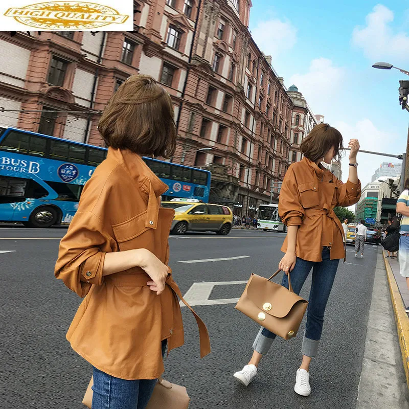 Куртка из натуральной кожи овчина пальто женская одежда 2020 натуральная кожа