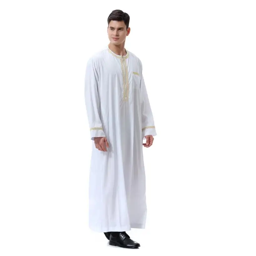 Eid abaya арабское платье thobes Мужская мусульманская одежда ropa de hombre для мужчин jubba