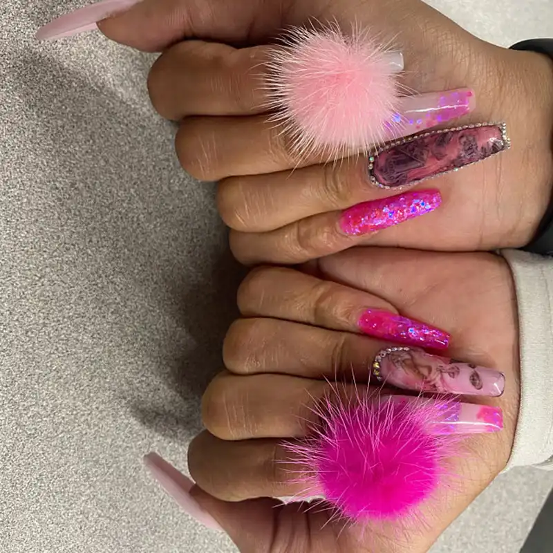 磁気ポンポン 14色 ネイルの魅力5個pom Poms爪ポンポン爪はかわいいネイルアート ラインストーン 装飾 Aliexpress