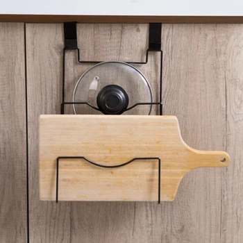 

1*Kitchen Pan/Pot/Saucepan Lids Storage Rack Holder Cupboard Wall Door Organiser