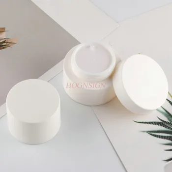 

1pcs White Emulsion Face Cream Box Eye Cream Scrub Portable Packing Sample Trial Box Travel Cosmetics Dispensing Bottle 50g
