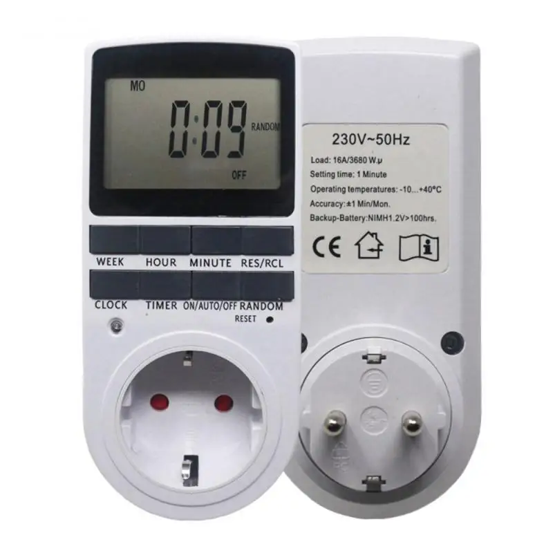 Electronic Digital Timer Switch EU UK US  Kitchen Timer 24 Hour Cyclic Programmable Timing Socket Energy Saving Digital Kitchen