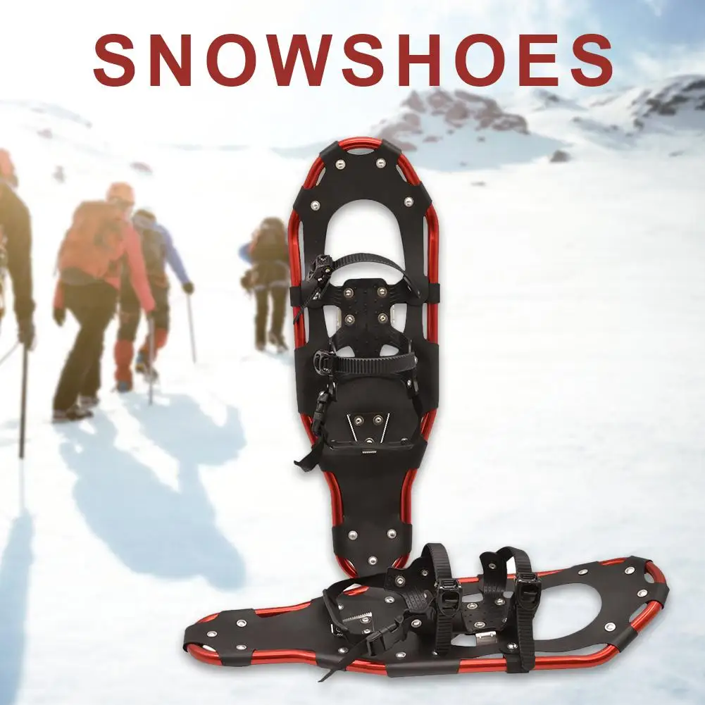 

Outdoor Snowshoes Aluminum Adjustable Straps Handbag Practical Durable For Male Female Outdoor Activities Essential /FFY/