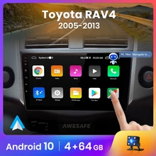 Автомагнитола AWESAFE PX9 для Toyota RAV4 RAV 4 2005-2013, мультимедийный видеоплеер с GPS-навигацией, 2 din, DVD, Android 10,Carplay, магнитола,автомагнитолы,поддержка Встроенный микрофон Автомагнитола AWESAFE PX9 для Toyota RAV4 RAV 4 2005-2013, мультимедийный видеоплеер с GPS-навигацией, 2 din, DVD, Android 10,Carplay, магнитола,автомагнитолы,поддержка Встроенный микрофон