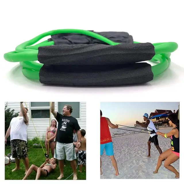 Outdoor Water Balloon Launcher Elastic 3 People Bomb Beach Durable Party Rope Slingshot Fight Toys Funny Heavy Duty Beach toy 4