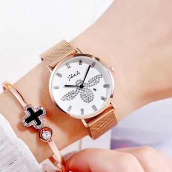 

Top Luxury Brand JBAILI Ladies Watch Fashion Creative Little bee Women wrist watches Casual Dress Clock Relogio Feminino 2020