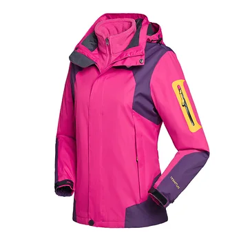 

Outdoor Waterproof Jacket Men's Popular Brand Three-in-One Splittable Winter Outdoor Fleece Inner Wearing Brushed And Thick Warm