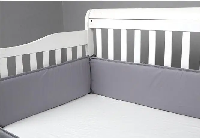 

4Pcs/set Solid Color Baby Bed Bumpers Suitable for Round Bed Square Bed Cushion Cot Protector Pillows Newborns Room Decor BTN050