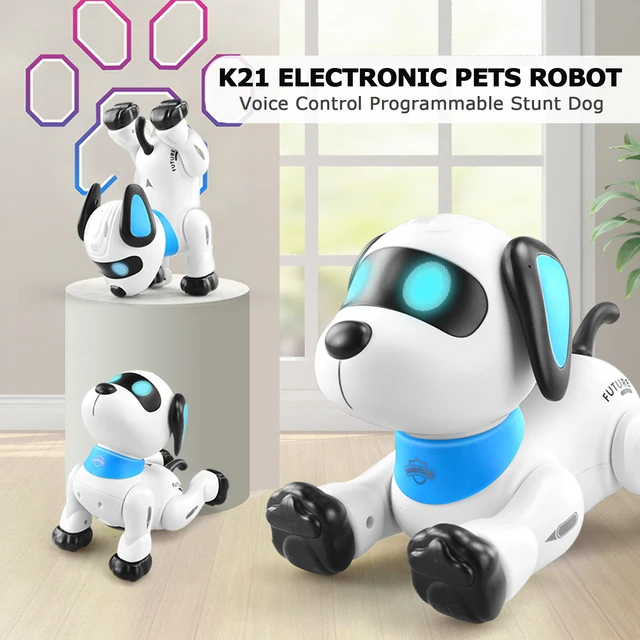 LE NENG K21 Electronic Robot Dog Stunt Dog Remote Control Robot Dog Toy Voice Control Programmable Music Dancing Toy for Kids 1