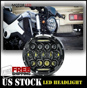 

75W 7" Motorcycle LED Headlight LED Turn Signal Running Light Fit for Honda Grom Harley Yamaha
