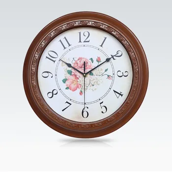 

European Style Clocks (14 Inch Circle England Retro Super Quiet