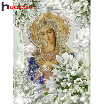 

Huacan Full Square/round Diamond Painting 5D DIY Woman Diamond Embroidery Mosaic Portrait Home Decoration