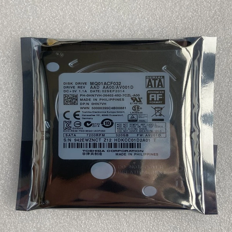 ο  HDD Toshiba 320GB 2.5 SATA 3 ⰡƮ/ 16MB 7200RPM 7MM  ϵ ũ MQ01ACF032 